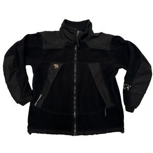 Mountain Hardwear Gore Windstopper Fleece Jacket Black Full Zip